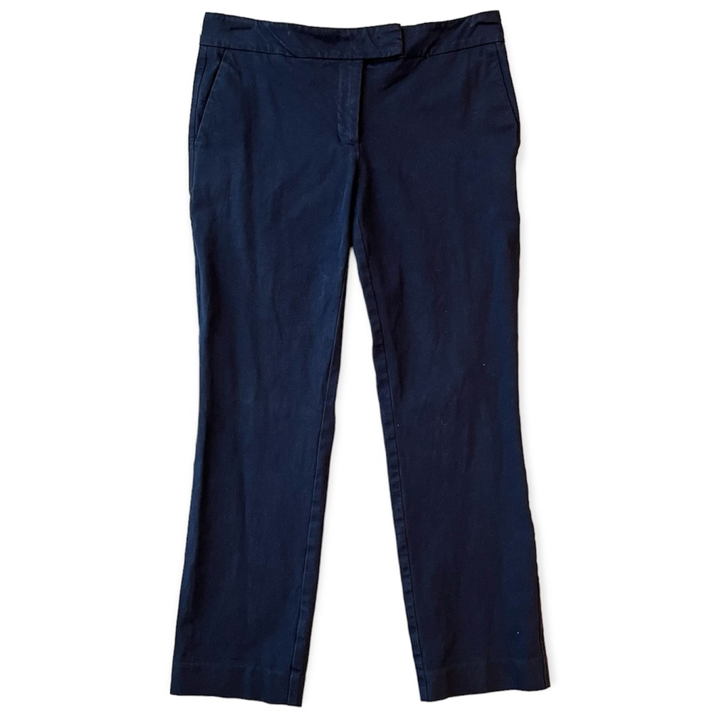 Ann Taylor Factory Navy Signature Ankle Dress Pants | Size 4